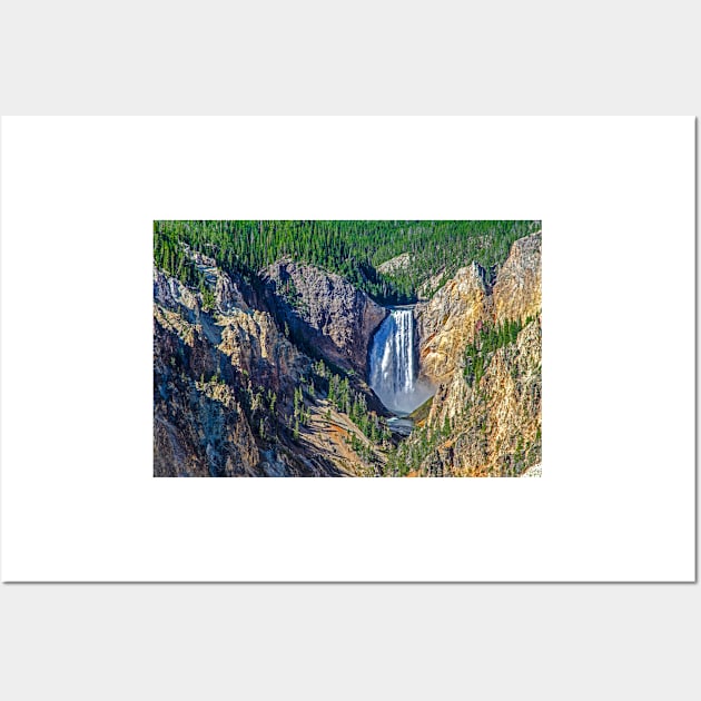 The Falls at Yellowstone Grand Canyon Wall Art by BrianPShaw